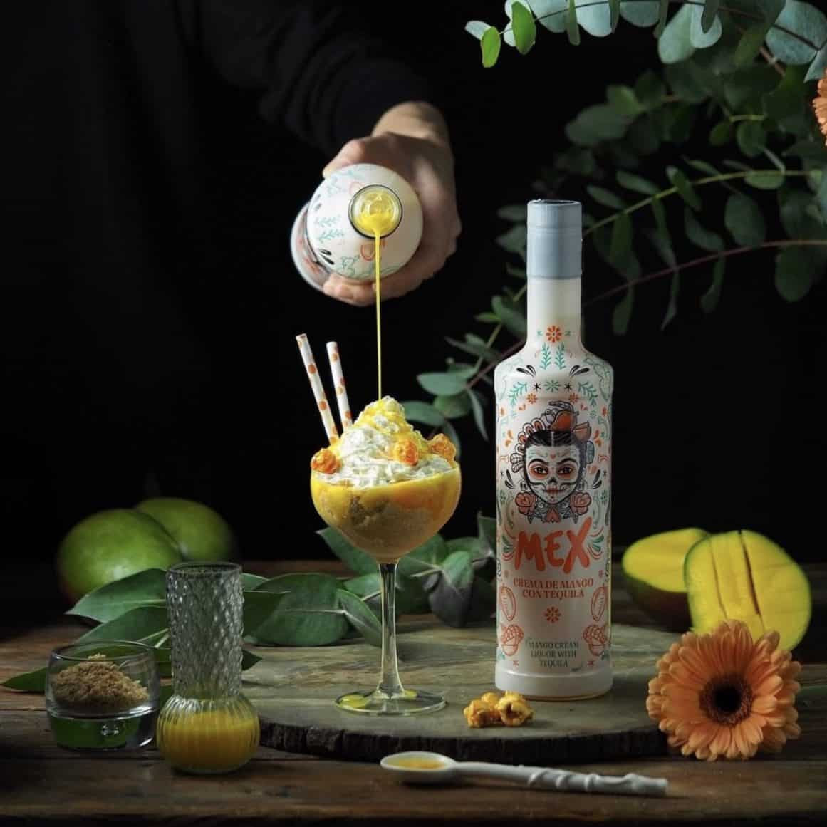 Mex mango tequila cocktail