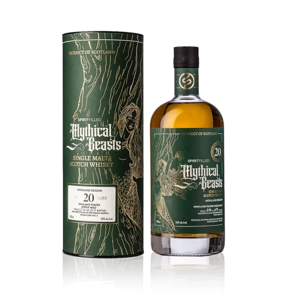 Mythical Beasts Highland Peated 20ys old whisky