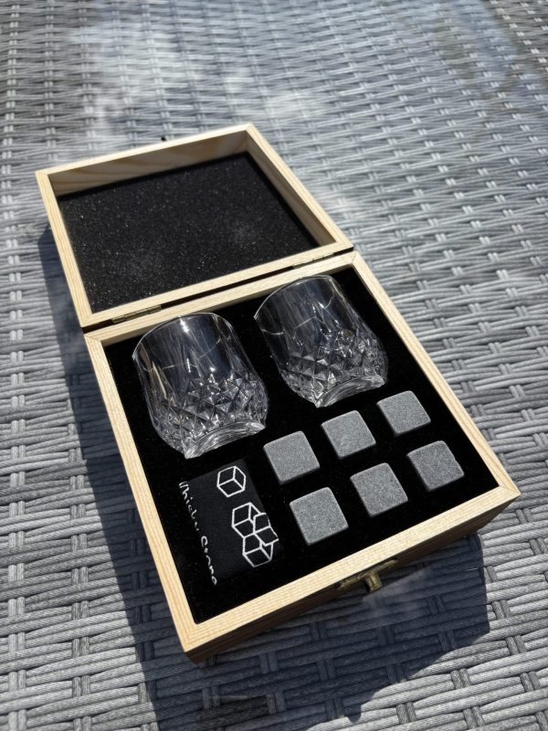 Whisky Stones & Glasses Gift Set