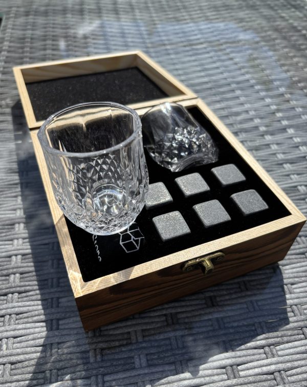 Whisky Stones & Glasses Gift Set